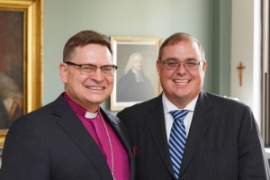 Archbishop Colin Johnson with Stephen Rodaway, Anglican Diocese of Toronto Foundation Chair