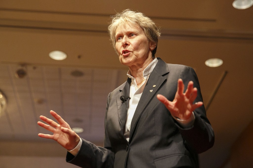 Dr. Roberta Bondar speaks at The Anglican Diocese of Toronto's Bishop's Company Dinner, Toronto, Canada.