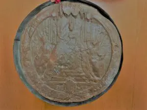 Royal great seal in red wax