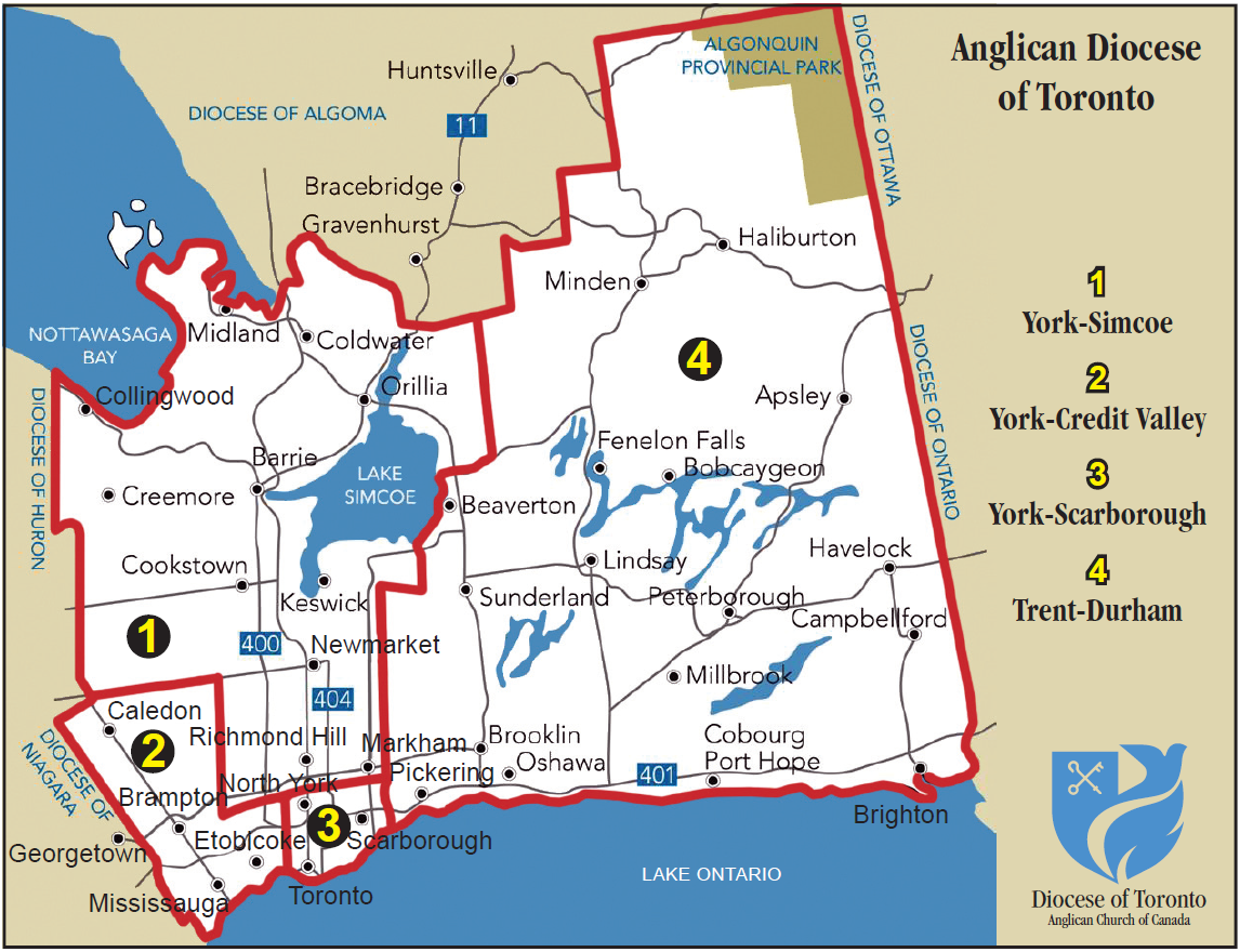 Map – The Diocese of Toronto