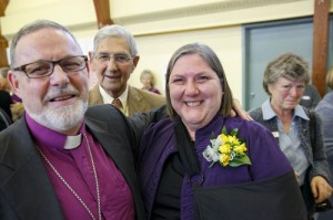 Bishop George Elliott is celebrated at a retirement party at St. George, Allandale, Barrie, Canada.