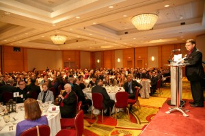 The Anglican Diocese of Toronto Bishop's Company Dinner at the Toronto Marriott Hotel, Toronto, Canada.