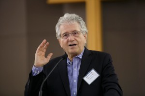 MPP Mike Colle speaks at a forum on income inequality. Photo by Michael Hudson