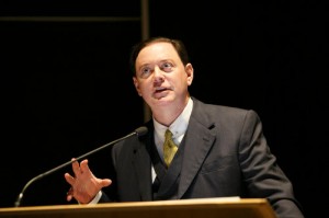 Bestselling author Andrew Solomon speaks at the fifth annual Richard Gidney Seminar on Faith and Medicine. Photos by Michael Hudson