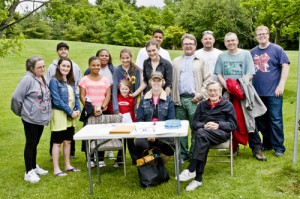 Members of St. Philip on-the-Hill, Unionville, gather at the start of their walkathon. In 2013, the parish gave the proceeds from the walkathon, which exceeded $10,000, to The Dam, a FaithWorks Ministry Partner. Photo by Benjamin Cheung