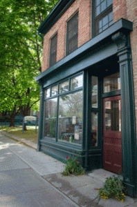 The restored storefront at 403 King Street East. Photo by Andrea D'Silva.