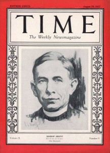 Bishop Brent on the cover of TIME magazine. 