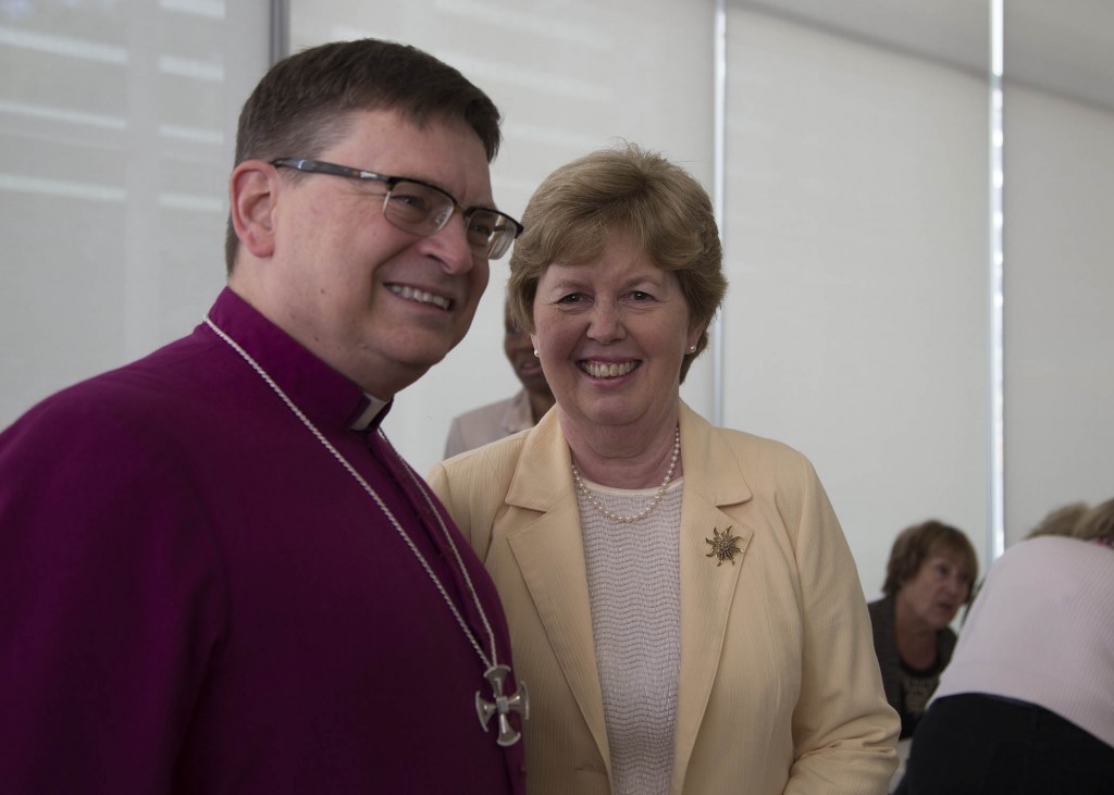 Archbishop Johnson and his wife Ellen enjoy the festivities. 