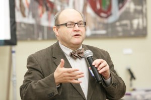 Michael Shapcott speaks at the ISARC Religious Leader's Forum