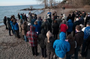 Churches gather for a sunrise service