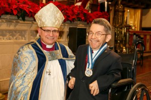 Archbishop Johnson with Israel Newell, ODT. 