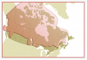 Map showing area that makes up the Council of the North.