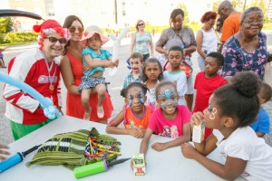 Kids enjoy the entertainment at Nativity, Malvern's community festival.