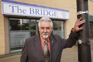 Garry Glowacki outside The Bridge in Brampton