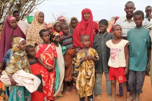 Refugees who walked for 10 days from Somalia to the Dadaab refugee camp in Kenya. Photo by Oxfam East Africa, via Wikimedia Commons