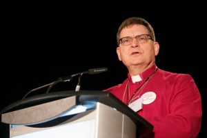 Archbishop Johnson speaks to Synod. Photos by Michael Hudson