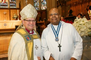 Archbishop Colin Johnson with Brother Reginald-Martin Crenshaw, ODT.