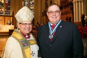 Archbishop Colin Johnson with Stephen Rodaway, ODT.