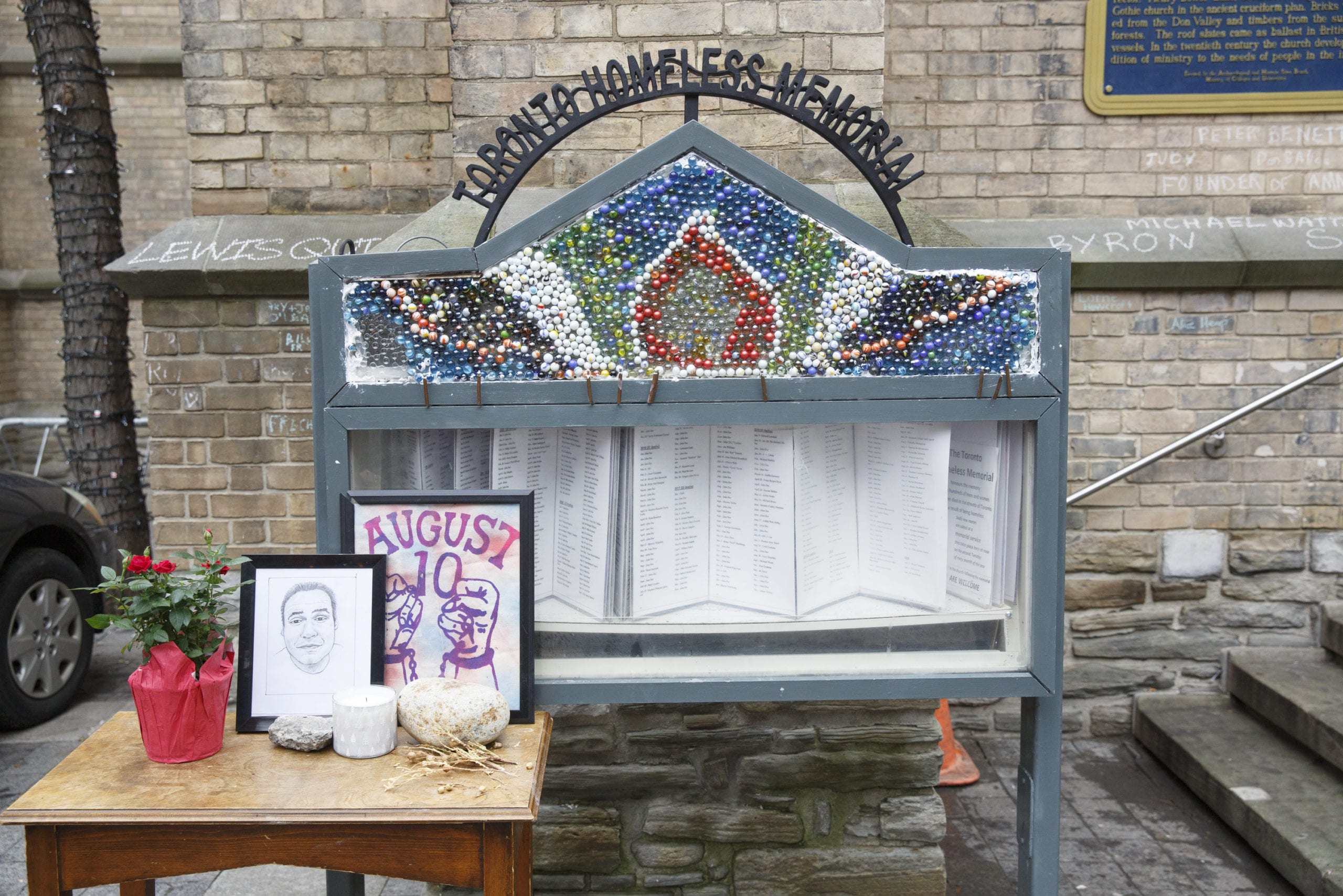 Toronto Homeless Memorial at Holy Trinity Church