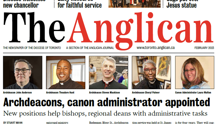 The February issue of The Anglican